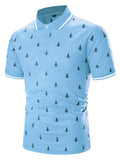 Men's Polo Shirts, Casual Solid Color Prints Slim Fit Lapel Cotton Polo Shirt Best Sellers