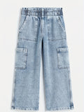 gbolsos  Kid's Wide Leg Jeans, Denim Cargo Pants, Boy's Clothes For All Seasons