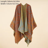 Boho Multicolor Sunscreen Shawl Oversized Sunshade Women's Cardigan Air Conditioner Room Casual Warm Windproof Coldproof Blanket Wrap Shawl