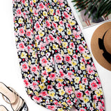 Floral Print Harem Pants, Casual Elastic Waist Summer Pants, Women's Clothing