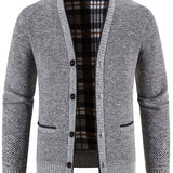 Men's V-neck Cardigan Casual Knit Jacket For Fall Winter Men Clothes Best Sellers