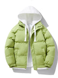 Men's Warm Thick Winter Jacket, Casual Hooded Jacket Cotton Padded Coat