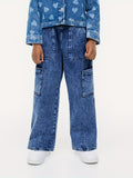 gbolsos  Kid's Wide Leg Jeans, Denim Cargo Pants, Boy's Clothes For All Seasons