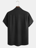 gbolsos   Halloween Cat Print Men's Casual Short Sleeve Shirt, Men's Shirt For Summer Vacation Resort, Tops For Men, Gift For Men