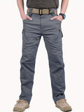 gbolsos  Men's Casual Cargo Pants With Zipper Pockets, Male Joggers For Spring And Fall Outdoor