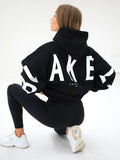 Letter Print Drop Shoulder Hoodie, Casual Long Sleeve Hoodie Sweatshirt, Women's Clothing