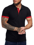 Men's Short Sleeve Casual Slim Fit Polo Shirts Basic Designed Classic Cut Cotton Shirts