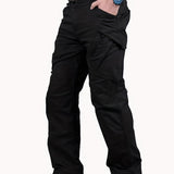 gbolsos  Men's Casual Cargo Pants With Zipper Pockets, Male Joggers For Spring And Fall Outdoor