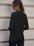 Women's Blouse Elegant Solid Lapel Button Long Sleeve Fashion Fall Winter Blouse