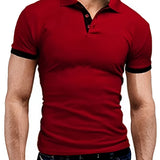 Men's Short Sleeve Casual Slim Fit Polo Shirts