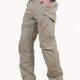 gbolsos  Men's Casual Cargo Pants With Zipper Pockets, Male Joggers For Spring And Fall Outdoor