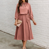 Women's Dresses Sexy Summer Women's High Waist Slim Fashion Solid Color Slim Temperament Maxi Dresses