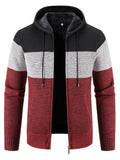 Two Sizes Smaller,  Men's Casual Fleece Thickened Hooded Warm Knitted Cardigan For Autumn And Winter Jacket Best Sellers