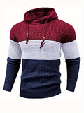 Men's Casual Drawstring Long Sleeves Hooded Pullover Sweaters