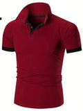 Men's Short Sleeve Casual Slim Fit Polo Shirts
