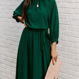 Women's Dresses Sexy Summer Women's High Waist Slim Fashion Solid Color Slim Temperament Maxi Dresses