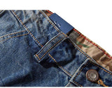 Men Harem Jeans Loose Baggy Casual Joggers Plus Size Hip Hop Denim Pants Camouflage Patchwork Streetwear Trousers Man Clothing