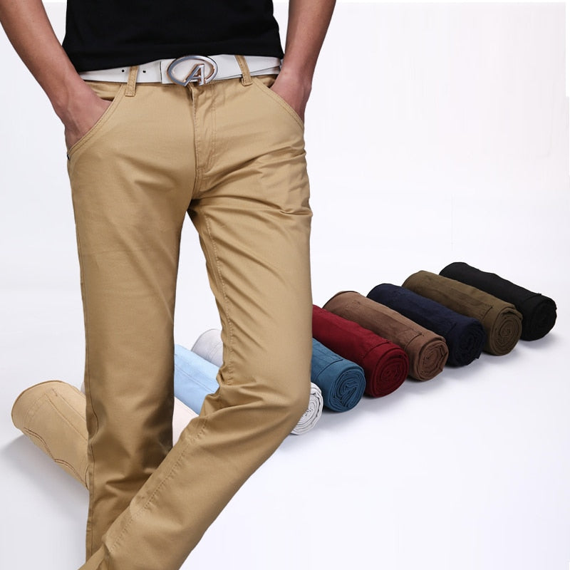 Gbolsos Classic 9 Color Casual Pants Men Spring summer New Business Fashion Comfortable Stretch Cotton Straigh Jeans Trousers