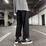 Pants Men Autumn Clothing New Tooling Loose Wide-leg Pant Korean Fashion Street Wild Overalls Male Oversize Casual Trouser