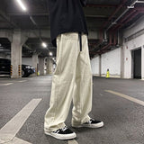 Pants Men Autumn Clothing New Tooling Loose Wide-leg Pant Korean Fashion Street Wild Overalls Male Oversize Casual Trouser