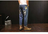 Men Harem Jeans Loose Baggy Casual Joggers Plus Size Hip Hop Denim Pants Camouflage Patchwork Streetwear Trousers Man Clothing
