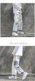 GbolsosStraight Denim Jeans Men Graphic Printed Jeans 2021 Streetwear  Jeans Man Wildleg Pants Hip Hop Korean Harajuku Fashion Pants