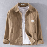 100% Cotton autumn spring jacket shirt for men fashion brand jacket shirts men casual solid shirt of jacket mens chemise camisa