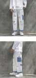 GbolsosStraight Denim Jeans Men Graphic Printed Jeans 2021 Streetwear  Jeans Man Wildleg Pants Hip Hop Korean Harajuku Fashion Pants