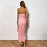 Gbolsos Simple Black Pink Soft Tulle Evening Party Dress Sweetheart Sleeveless Tea Length Formal Prom Night Gowns Dresse