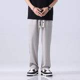 Gbolsos 2023 Spring Summer New Streetwear Baggy Men Korean Fashion Loose Straight Wide Leg Pants Male Brand Clothing Black Grey Brown