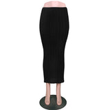 Gbolsos Summer Knit Long Skirt Women Sexy Holiday Party Beach Cove-Up Midi Skirts Dropped Waist See Through Wrap White Maxi Skirt