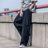 Gbolsos Oversized Suit Pants Men Fashion Social Mens Dress Pants Korean Loose Straight Wide Leg Pants Mens Formal Trousers M-3XL