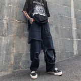 Gbolsos Ripped Jeans Y2k Streetwear Pants Men Trousers Slim Harajuku Man Hip Hop Men's Fashion Baggy Grunge Trendyol Stacked Clothing