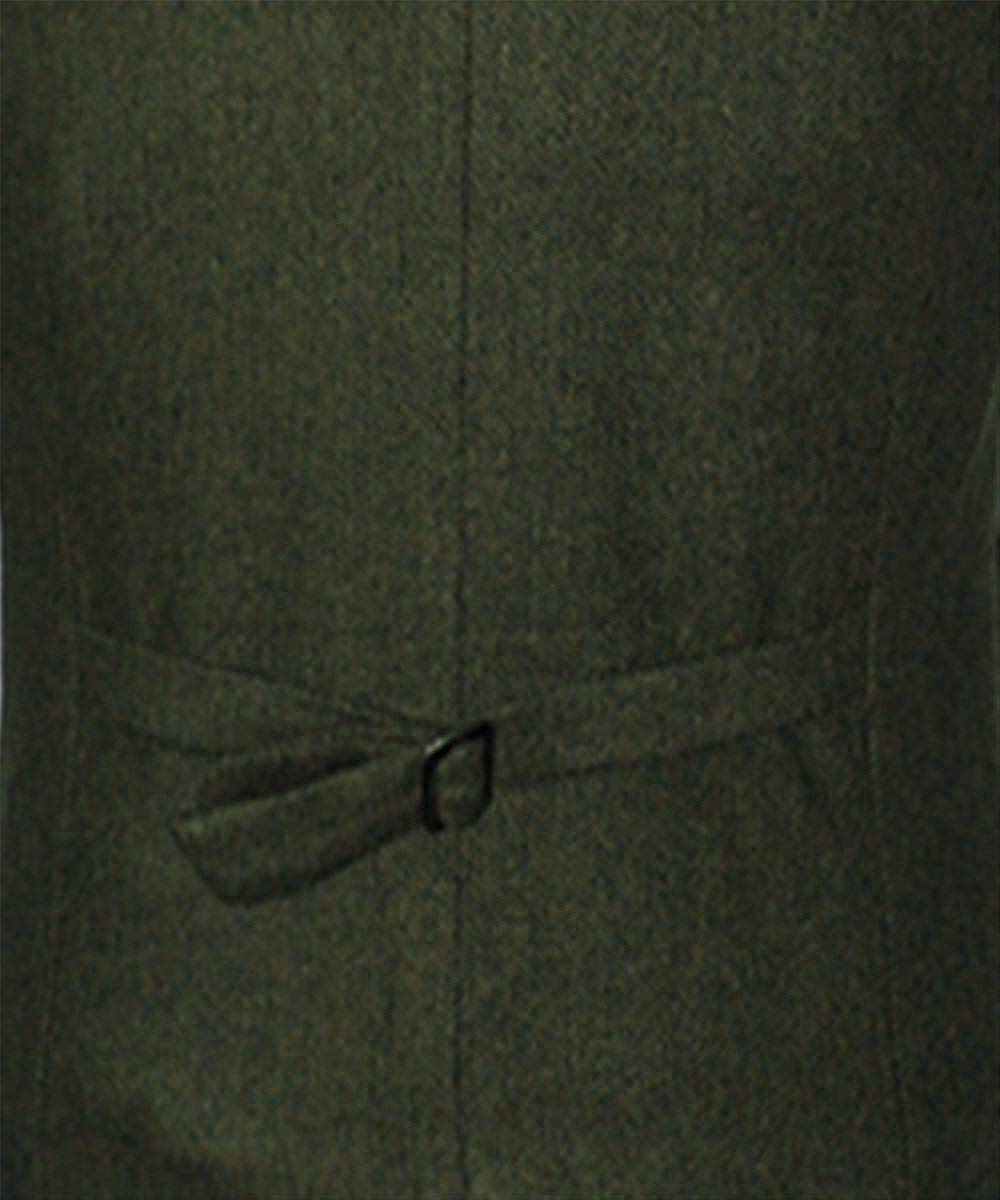 Gbolsos Classic Mens Vests Tweed Suit Business Vest Punk Waistcoat Jacket Brown Black Victorian Style Groomman Clothing For Wedding Man