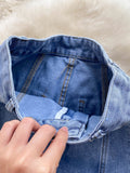Gbolsos Women Jeans Summer Blue Denim Trouser High Waist Ripped Holes Straight Leg Full Length Pants Casual Street Clothes