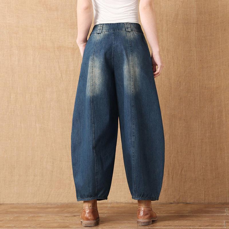 Gbolsos Casual Pants Flare Jeans Woman Women's Wide Trousers Urban Jean Baggy Clothes Spring   Womens Fashion Vintage Clothing Pant