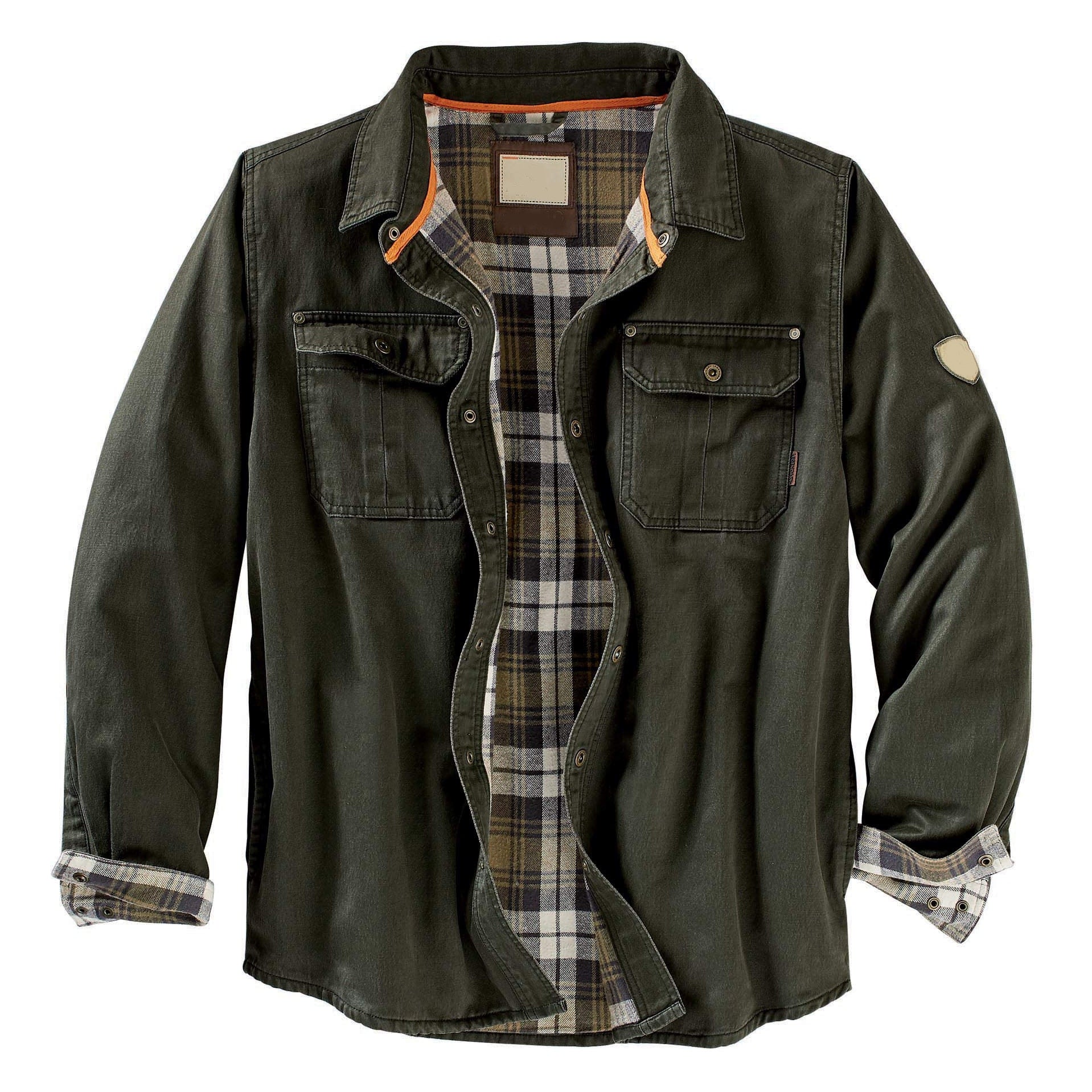 Gbolsos Men's American retro work clothes, locomotive trend, long sleeved cotton jacket
