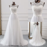 New Applique wedding dress formal robe mariage Vestidos de Novia bridal dress vestido de festa Beach wedding dresses