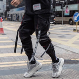 Streetwear Men's Cool Pants Pocket Loose Men HipHop New Fashion Joggers Pants Trousers Men Hombre Male Casual Fashion Cargo