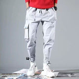 Men New Spring Hip Hop Pants Club Singer Stage Costume Trousers Ribbons Streetwear Joggers Sweatpants Hombre