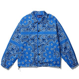 GbolsosMens Wear Hip Hop Bandana Paisley Pattern Bomber Jackets Windbreaker Harajuku Streetwear 2021  Autumn Casual Coats Tops Clothing