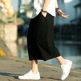 GbolsosMen Harajuku Harem Pants 2021 New Mens Summer Cotton Linen Joggers Pants Male Vintage Chinese Style Sweatpants Fashions