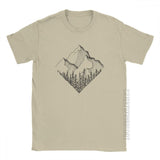 The Diamond Range Men T Shirt Outdoors Mountains Hiking T-Shirt National Parks Cotton Male Tshirt Basic Tees Plus Size Clothes