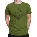 The Diamond Range Men T Shirt Outdoors Mountains Hiking T-Shirt National Parks Cotton Male Tshirt Basic Tees Plus Size Clothes