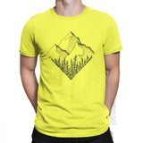 The Diamond Range Men T Shirt Outdoors Mountains Hiking T-Shirt National Parks Cotton Male Tshirt Basic Tees Plus Size Clothes