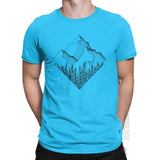 The Diamond Range Men T Shirt Outdoors Mountains Hiking T-Shirt National Parks Cotton Male Tshirt Basic Tees Plus Size Clothes