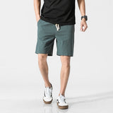 Shorts Men Cotton Linen Casual Shorts Mens Sweat Pants Summer Breathable Comfortable Drawstring Soft Shorts Men Streetwear Pants