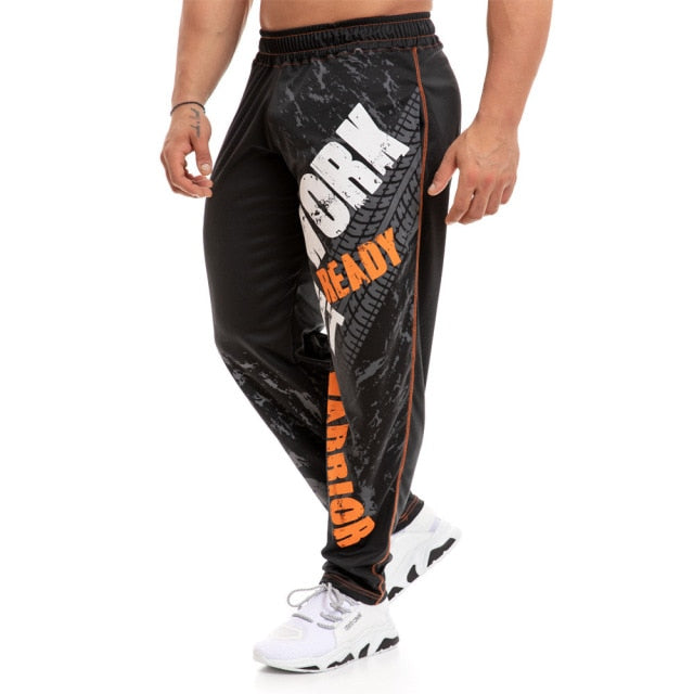 New Fashion Print Loose Casual Pants Joggers Sweatpants Cotton Track Pants Men Gyms Fitness Workout Trousers Male Sportswear