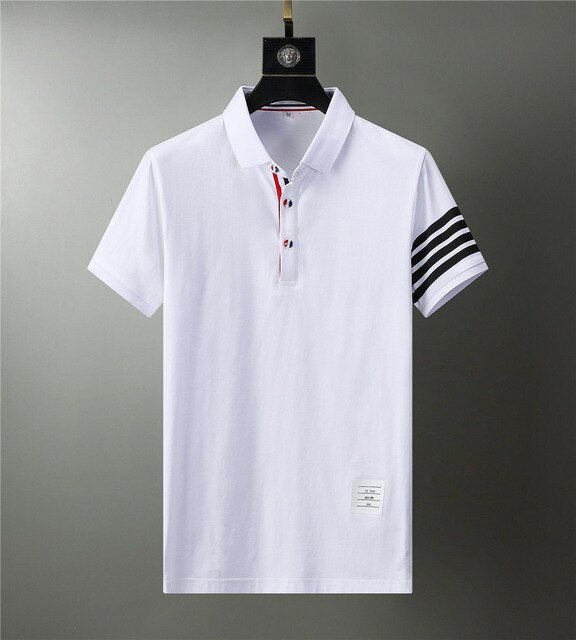 Gbolsos2021 Brand Men Summer solid Polo Shirt Short Sleeve Slim Fit Polos Fashion Streetwear Tops Men Shirts Office Casual Shirts 3XL