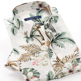 GbolsosMen's short sleeve Hawaiian shirt, quick-drying shirt, larger Asian size, summer 2021, casual and floral, beach,XXL-10XL for men